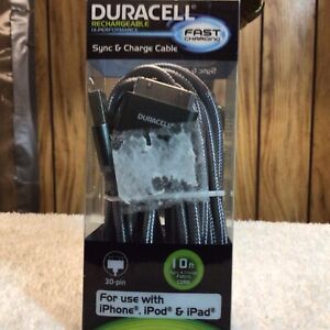 DURACELL RECHARGEABLE SYNC AND CHARGE CABLEUSB-10FT GRAY Model LE 2139