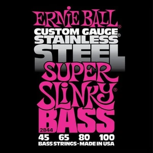 Ernie Ball 2844 Stainless Steel Super Slinky 4-String Bass strings 45-100 - Picture 1 of 2