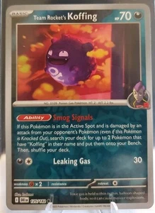 Team Rocket's Koffing 125/182 Sv10: Destined Rivals Reverse Holo - Picture 1 of 2