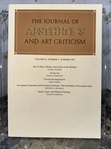 The Journal of Aesthetics and Art Form: Vol 61, No. 3 - Summer 2003 - Imagen 1 de 3