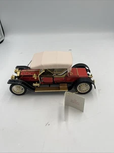 FRANKLIN MINT 1910 ROLLS ROYCE SILVER GHOST BALLOON ROADSTER W/ Paperwork - Picture 1 of 6