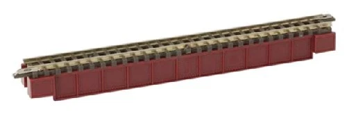 Rokuhan Z scale R070 Red Girder Bridge Straight With Track 110mm 194679 - Image 1 of 1