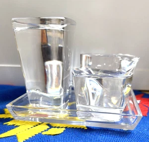 Angelo Mangiarotti L’Inverno Crystal Sculpture Set, Colle Italy 4.5", Box & Book - Picture 1 of 15
