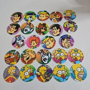 Konvolut 24 Tazo's Simpsons Yogi Bär Feuersteine 90er  - Bild 1 von 9