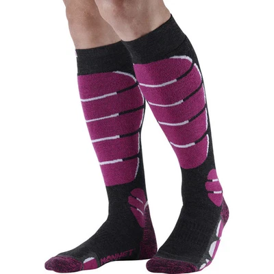 Chaussettes Monnet Ski Medium rose - Chaussettes de ski neuf déstockage - Photo 1/4