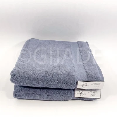 Charisma 2Pcs Bath Towel 30" X 56" 100% cotton Oeko Tex Blue  New - Image 1 of 4