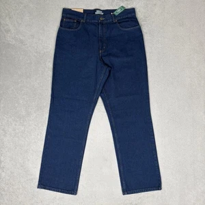 LL Bean Damenjeans gerades Bein Größe 14 regulär blau Original Passform 34 x 29 neu mit Etikett - Bild 1 von 9