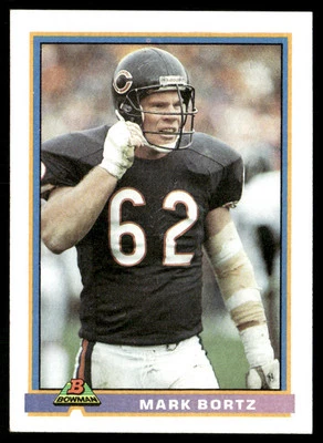Mark Bortz 1991 Bowman #70 Chicago Bears - Image 1 of 2