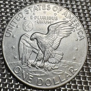GROSSE PIECE DE 1 DOLLAR EISENHOWER AIGLE 1974 D  (1331) - Foto 1 di 2