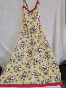 Vintage Handmade christmas snowman apron..See description - Picture 1 of 4