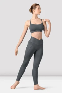 Bloch Dance Leggings Donna Beau Lunghezza Completa, P8458 Grafite Small UK 8 - Foto 1 di 4