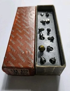 Mitutoyo 126-800 Screw Thread Micrometer Anvil and Spindle Tip Set 12pcs - Picture 1 of 5