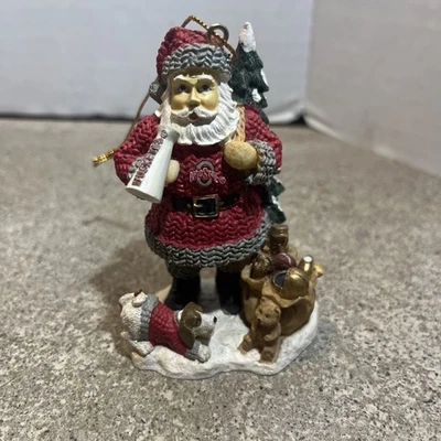Ohio State University OSU Buckeyes Santa Claus Ornamento 3.5" The Memory Company Foto 1 de 4