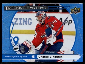 2025-26 Upper Deck Series 1 Tracking Systems #TS-27 Charlie Lindgren - Picture 1 of 2