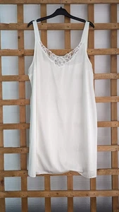 BHS Chemise / Nightdress size 22 / Cream / Lace Trim - Picture 1 of 5