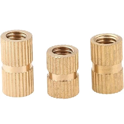 Messing Rändelmutter Gewindeeinsatz Einpressmutter M1,4 Bis M8 Einschlagmutter - Bild 1 von 4