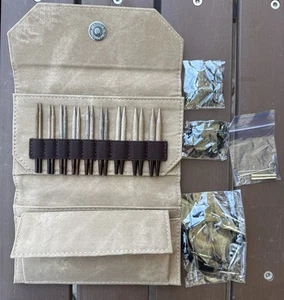 Lykke 3.5" US - 10.5” US Umber Driftwood Interchangeable Needles Gift Set NEW - Picture 1 of 8