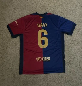 Camiseta de fútbol FC Barcelona #6 Gavi Nike Kit 2024-25 camiseta local | Talla XL para hombre - Imagen 1 de 2