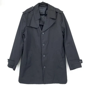 Banana Republic Factory Trenchcoat Herren Gr. XL schwarz Knopfleiste Mantel - Bild 1 von 6