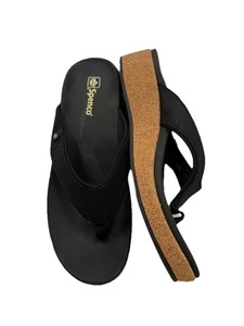 Spenco Women's Willow Wedge Cork Flip-Flop Sandals Size 11 D - Picture 1 of 11