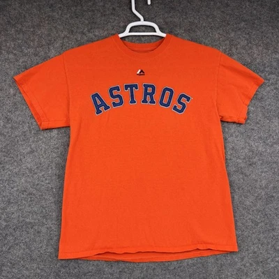 Houston Astros Shirt Mens Medium Orange MLB Baseball George Springer #4 - Image 1 of 4