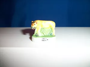 SABOR LIONESS Mini Figure TARZAN Tiny FRENCH Porcelain FEVES Miniature Figurine - Picture 1 of 4