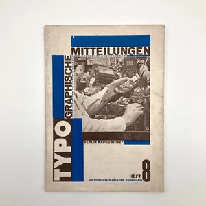 Typographische Mitteilungen, August 1927. German Printing Trade Journal - Picture 1 of 6