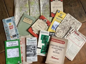 Collection Of Vintage Maps Inc OS, Road Maps, Shell - Picture 1 of 17