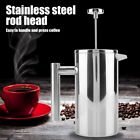 Large Stainless Steel French Press Cafetiere Tea Coffee Maker FREE Filters Plung