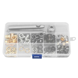Durable 8mm Grommet Kit with 160 Metal Eyelets 4 Colors Easy Install - Picture 1 of 18