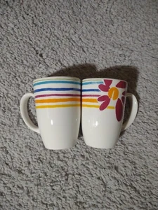 Juego de 2 tazas de café Pfaltzgraff retiradas patrón floreciente - Imagen 1 de 14