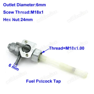 Fuel Petcock Tap Fit Honda CB750F CB650 Super Sport 1981 CB650C CB950C CB900F - Picture 1 of 5
