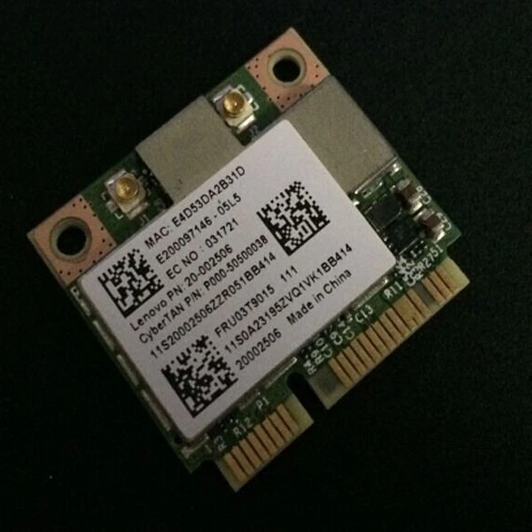 WIFI WIRELESS IBM Lenovo 03T9015 X230T BCM943227HM4L mini PCIE CARD - Image 1 of 1