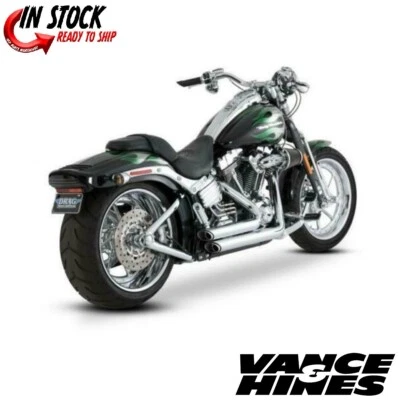 Sistema de escape completo escalonado Vance & Hines Shortshots cromado #17221 Foto 1 de 3