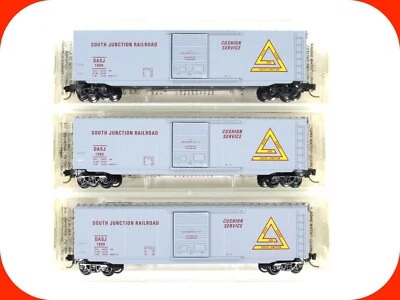 N Scale **DOVER, ALBANY, S. JUNCTION** Box Cars #1986, 1990, 1994 - Micro Trains - Image 1 of 4