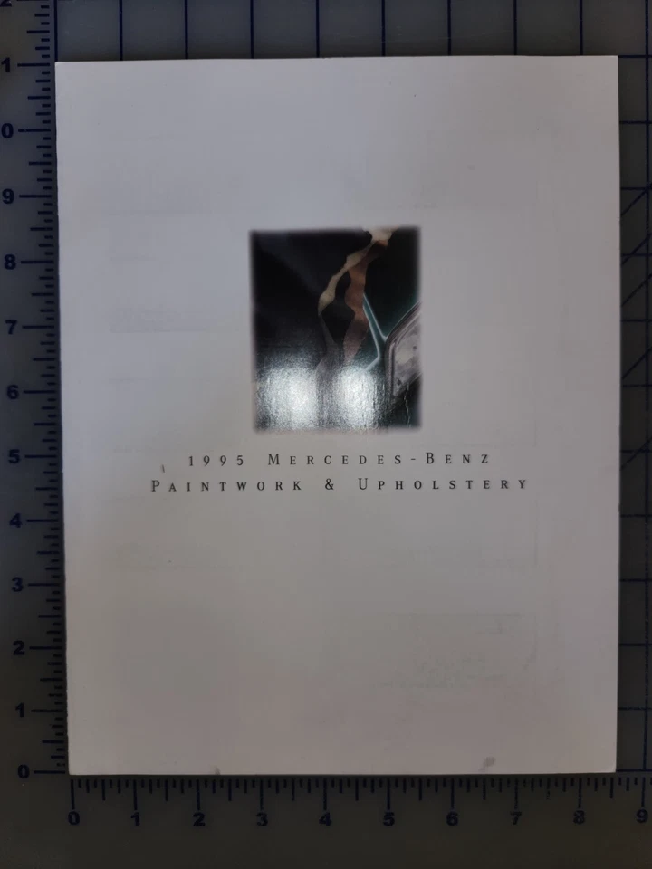 1995 Mercedes Benz Colors and Upholstery Brochure - Image 1 of 1
