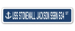 USS STONEWALL JACKSON SSBN 634 Street Sign us navy ship veteran sailor gift - Picture 1 of 16