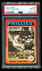 1975 Topps #185 Steve Carlton PSA 8 NM-MT Phillies HOF