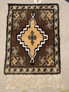 Vintage Tapestry Wall Hanging Catholic Iconic Cross - Picture 1 of 1