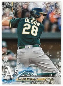 2018 Topps Holiday - #HMW151 Matt Olson - Picture 1 of 2