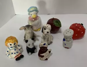 Vintage/Antique Lot of 9 Single Collector Salt or Pepper Shakers - Picture 1 of 10