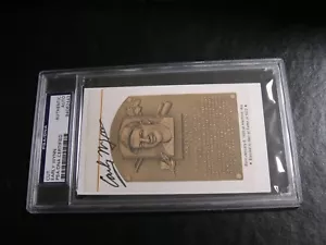 Early Wynn Autographed HOF Cut PSA Certified Encapsulated 2 - Picture 1 of 3