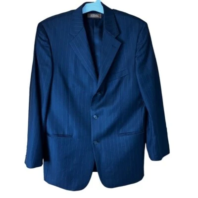 Tasso Elba Made In Italy Super 140’s Virgin Wool Jacket 40R NWOT Flawed Angelica - Image 1 of 4