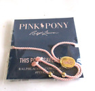 NEW Ralph Lauren Pink Pony Breast Cancer Bracelet Adjustable size