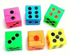 12pc Puzzle Cube Dice Magic Brain Teasers Toy Test Kid Birthday Party favor gift