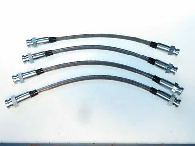 Kit de manguera de freno 4 piezas trenzado de acero inoxidable para Datsun 240Z 260Z 280Z GJH119/107SS Foto 1 de 3