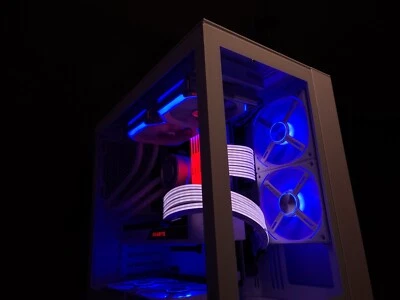 GAMERWARE TUNDRA RGB SNOW WHITE Gaming PC| RTX 3070 | AMD Ryzen 5600x | 32GB/1TB - Image 1 of 4