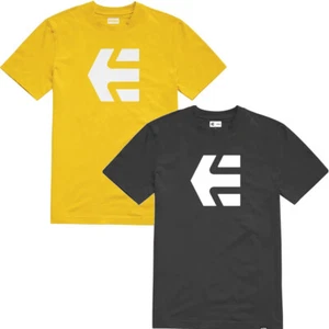 Etnies Kinder Jungen Jugend T-Shirt Icon Logo Kurzarm Rundhals Tee in Gelb - Bild 1 von 3