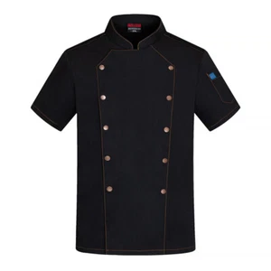 Tops Restaurant Kochshirt Herren Damen Koch Uniform feuchtigkeitsableitend - Bild 1 von 11