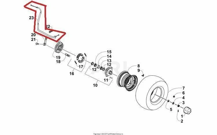 NEW OEM ARCTIC CAT ALTERRA 90 FRONT BRAKE CABLE Foto 1 de 1